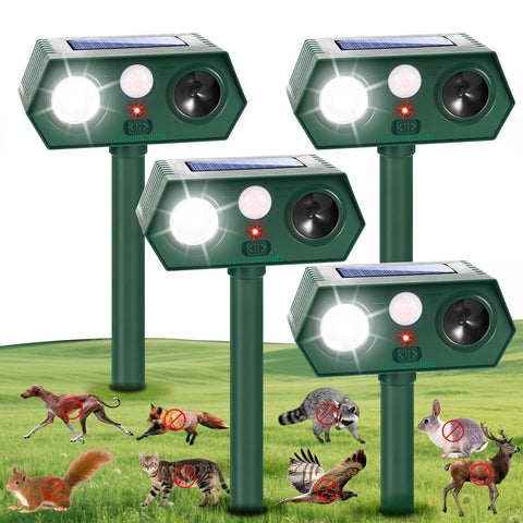 Jahy2Tech Fortress Pro in garden deterring wildlife with humane tech