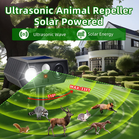 Jahy2Tech Fortress Pro LED flashing deterrent for nighttime wildlife control