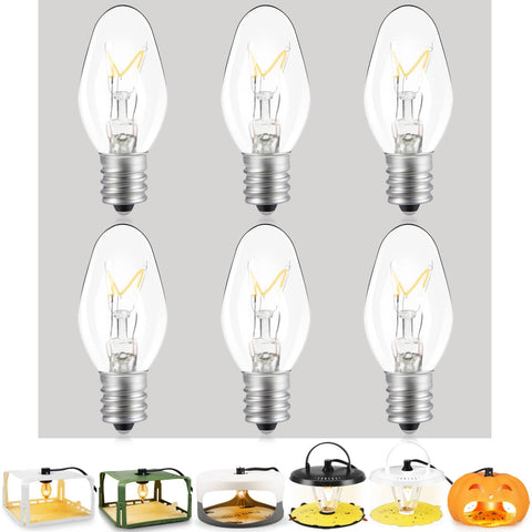 Jahy2Tech flea trap bulbs for indoor use with safe, warm glow