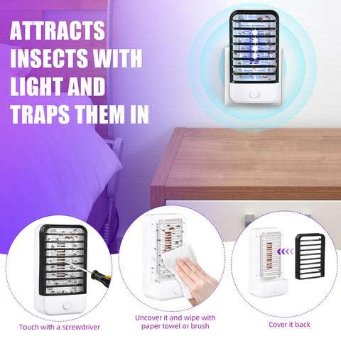Jahy2Tech plug-and-play indoor bug zapper ready for quick setup.
