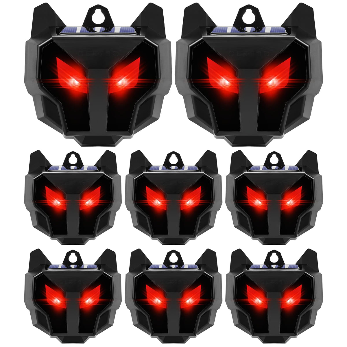Jahy2Tech predator eyes lights deter foxes and raccoons around a coop
