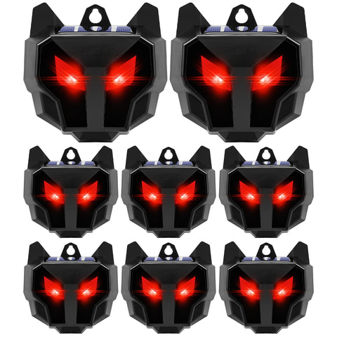 Jahy2Tech predator eyes lights deter foxes and raccoons around a coop