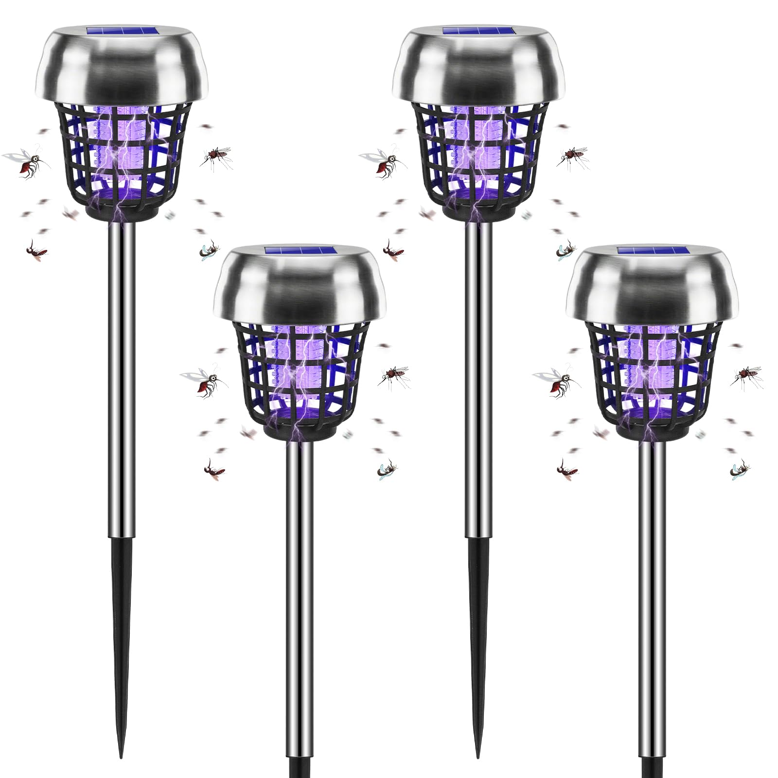 Jahy2Tech solar powered bug zapper for outdoor use, ready to deter mosquitoes.