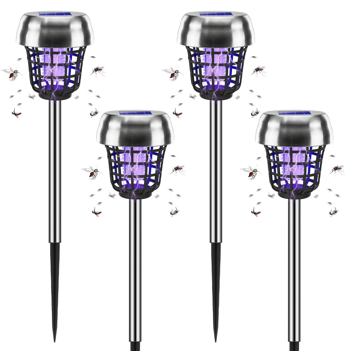 Jahy2Tech solar powered bug zapper for outdoor use, ready to deter mosquitoes.