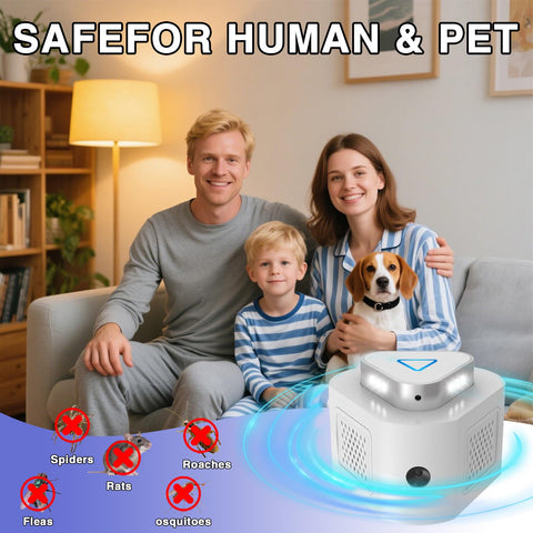 Jahy2Tech ultrasonic mice repellent 360-degree coverage for full-room protection