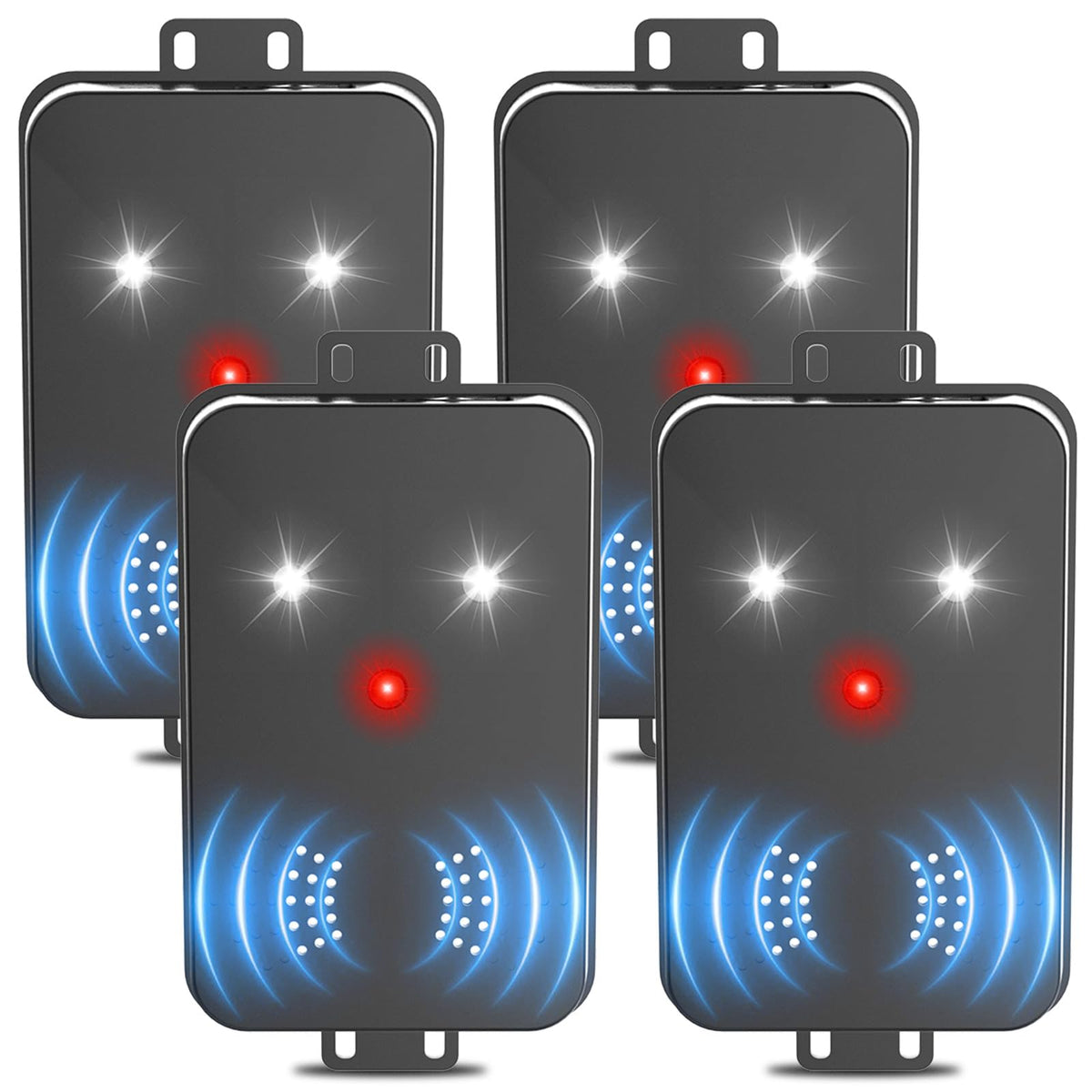 Jahy2Tech ultrasonic rodent repellent installed in a car engine compartment