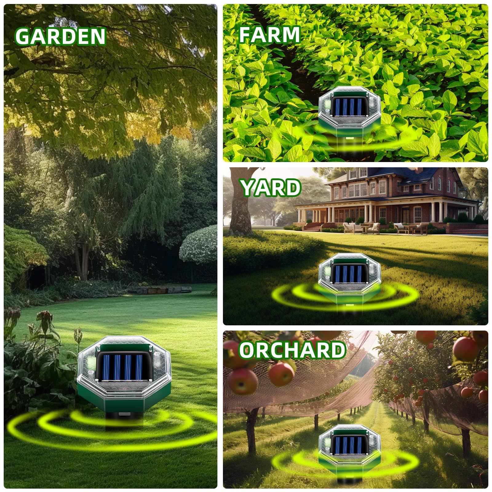 Jahy2Tech yard perimeter snake deterrent stake deters burrowing intruders