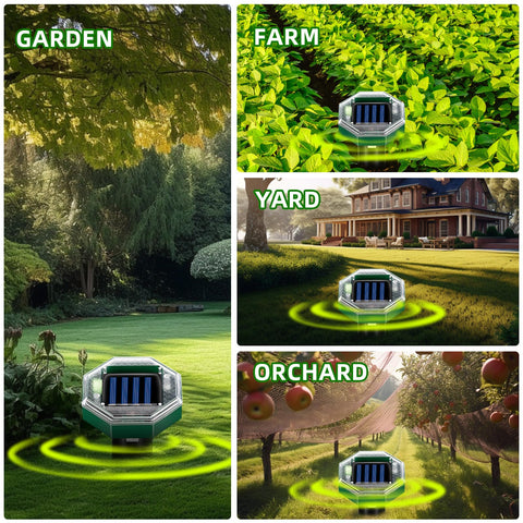 Jahy2Tech yard perimeter snake deterrent stake deters burrowing intruders