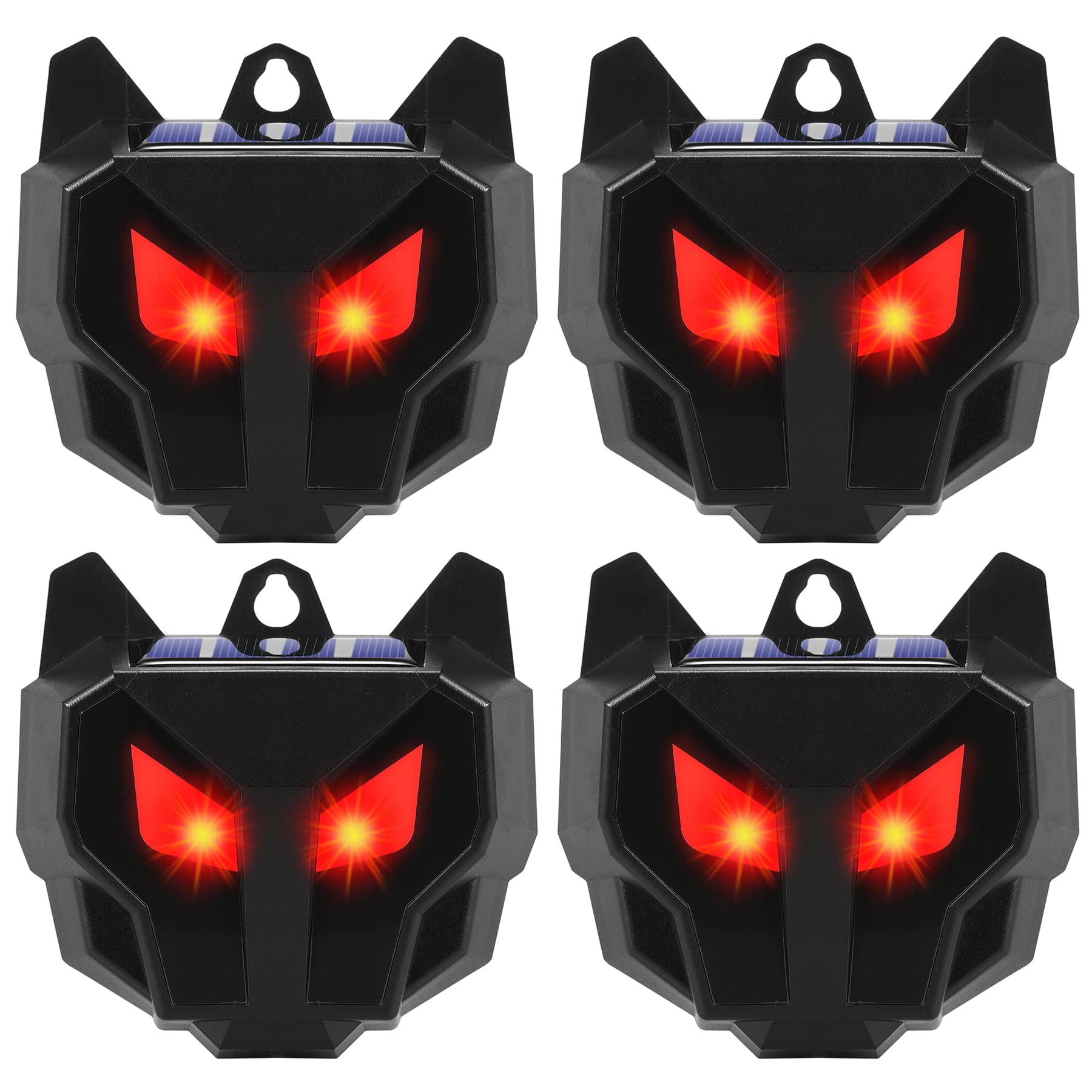 JahyElec solar nocturnal eyes deterrent protects yards at night