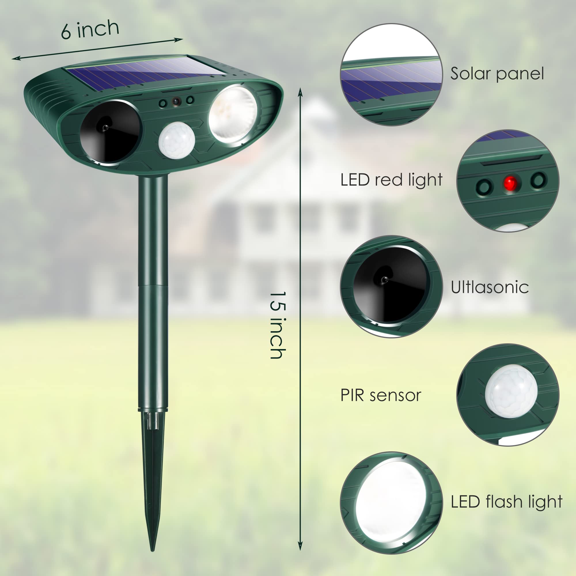 JahyElec tree-mount option places the device higher for better coverage