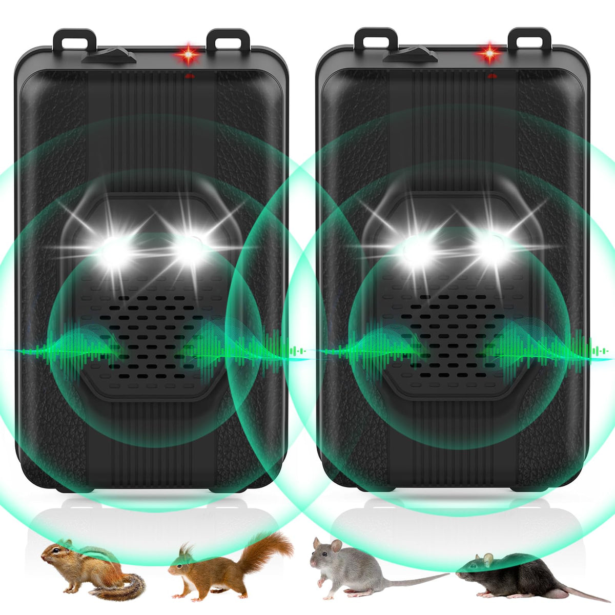 JahyElec 2Pack ultrasonic rodent repellent pack overview deters pests humanely