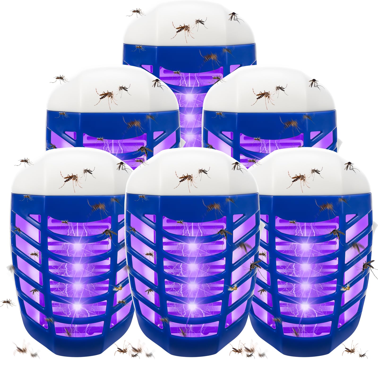 JahyElec 6-pack indoor bug zapper plug-in keeps living spaces insect-free.