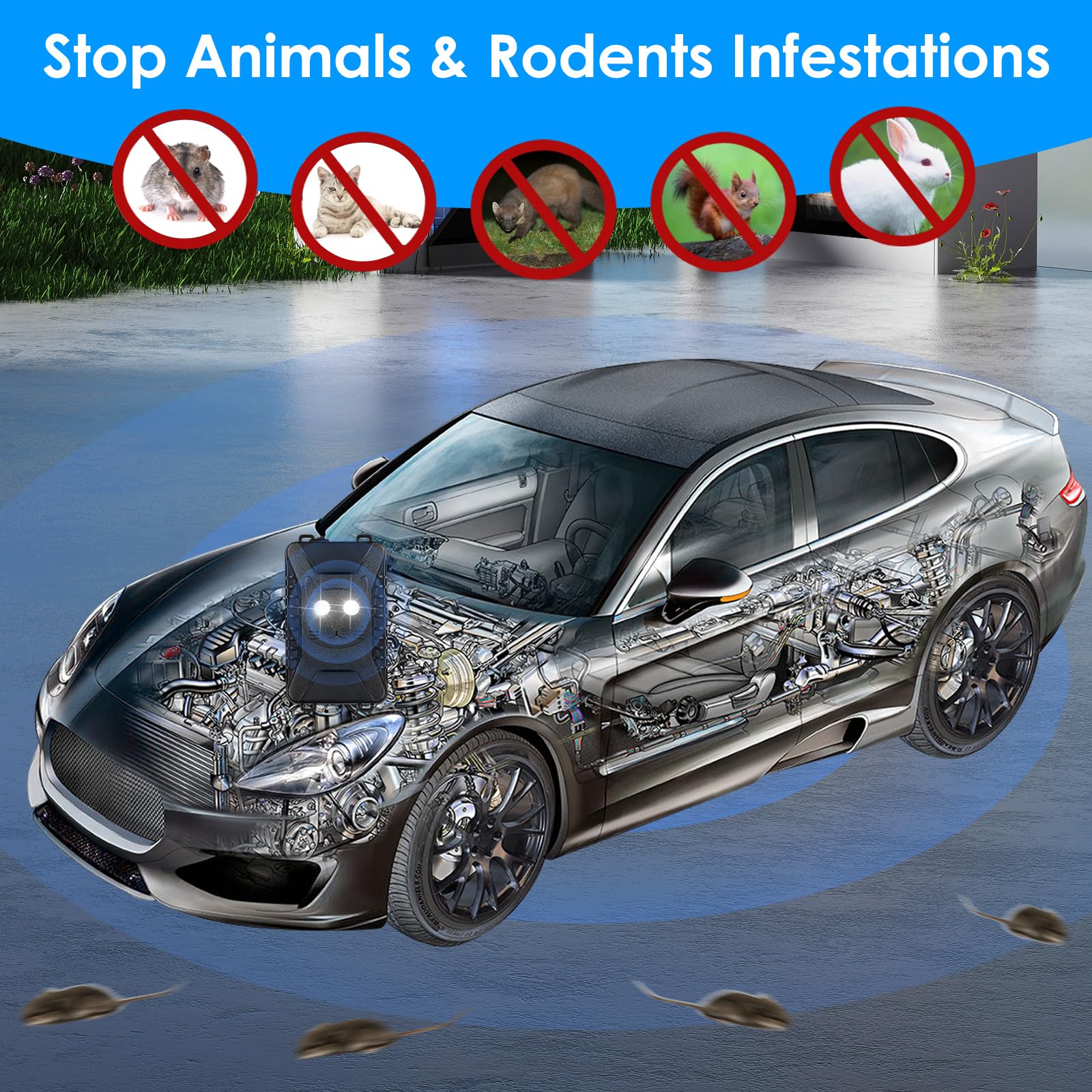 JahyElec easy installation using a 12V car battery is straightforward