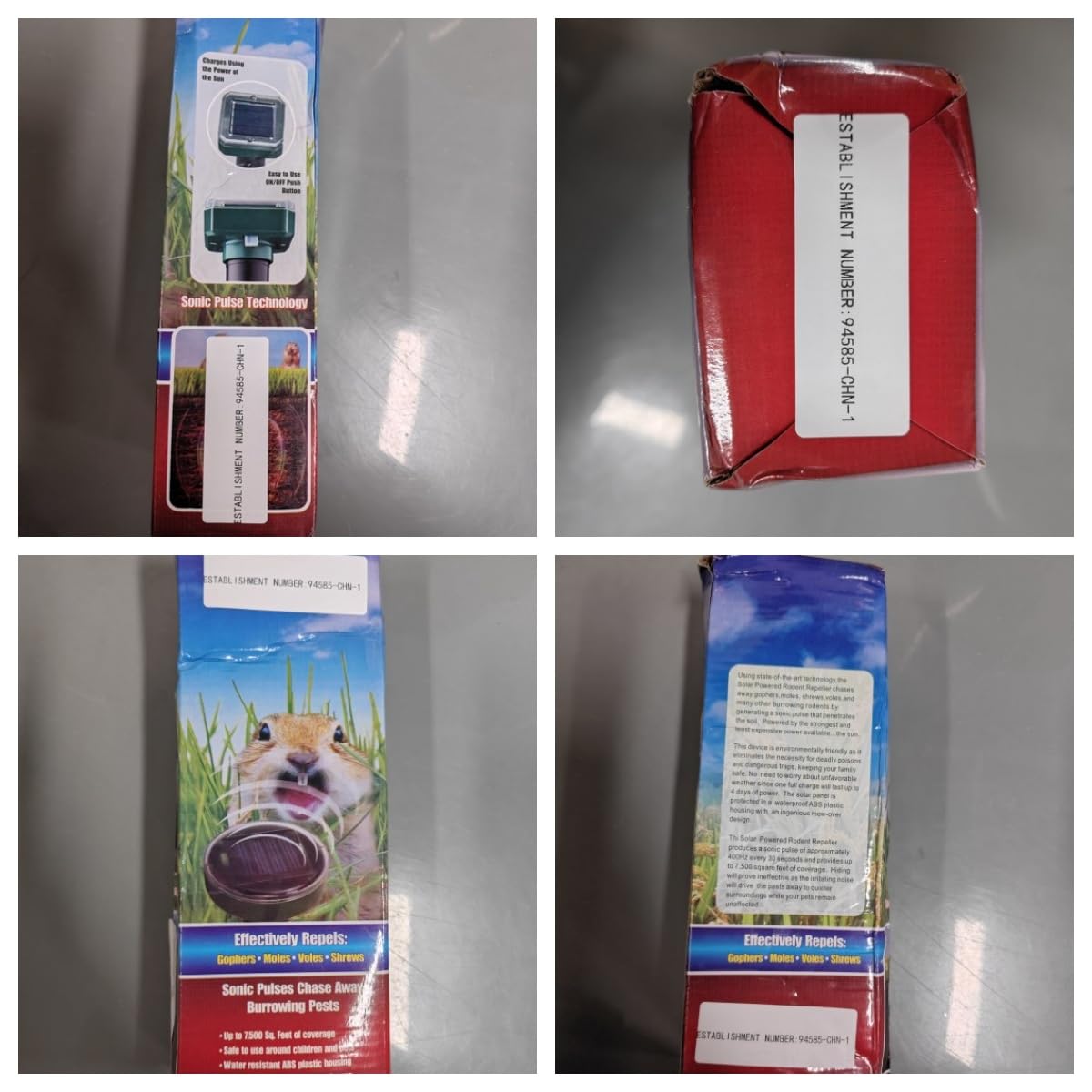 JahyElec deterrent protecting lawn, garden, and farm areas from burrowing animals