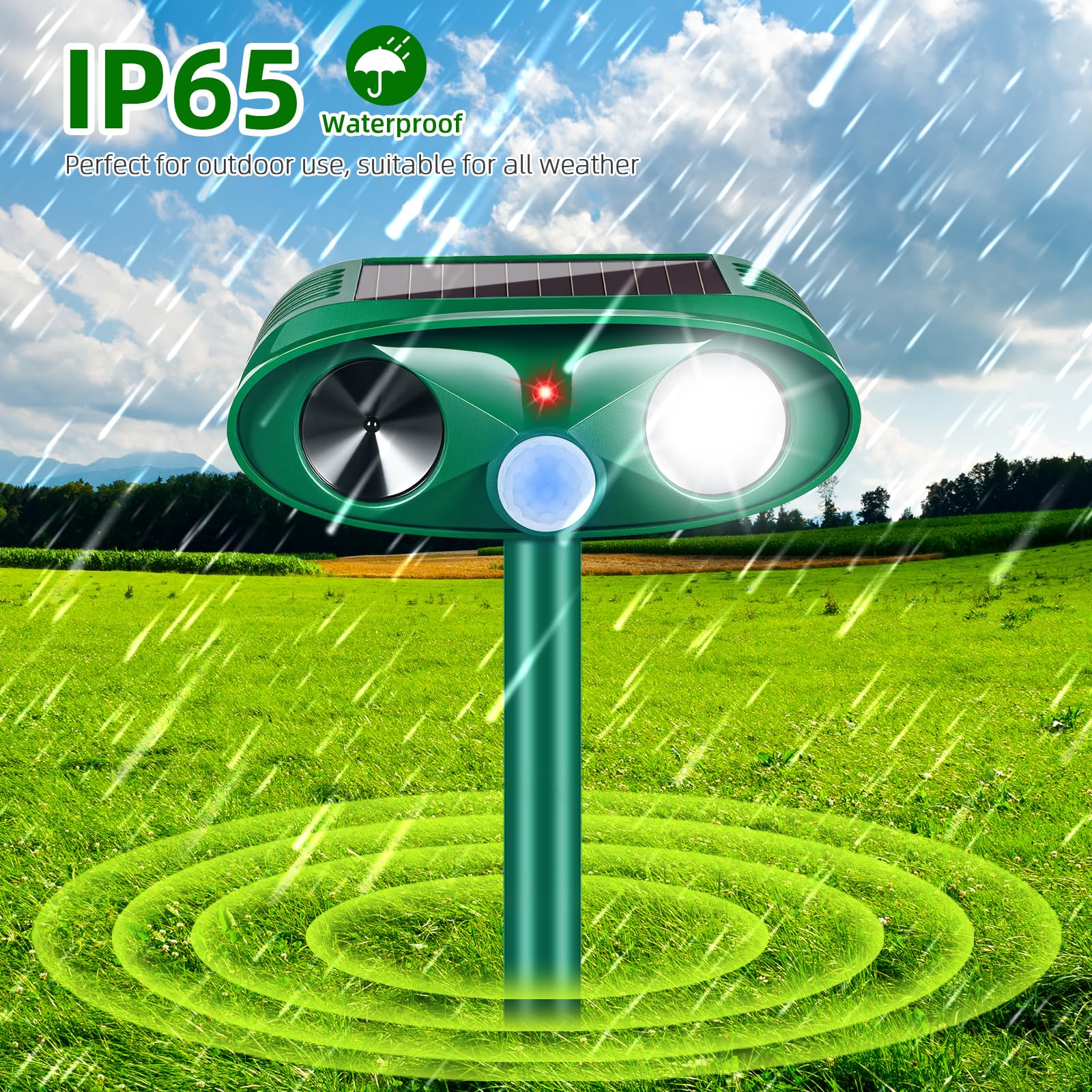 JahyElec IP65 waterproof housing for all-weather garden protection.