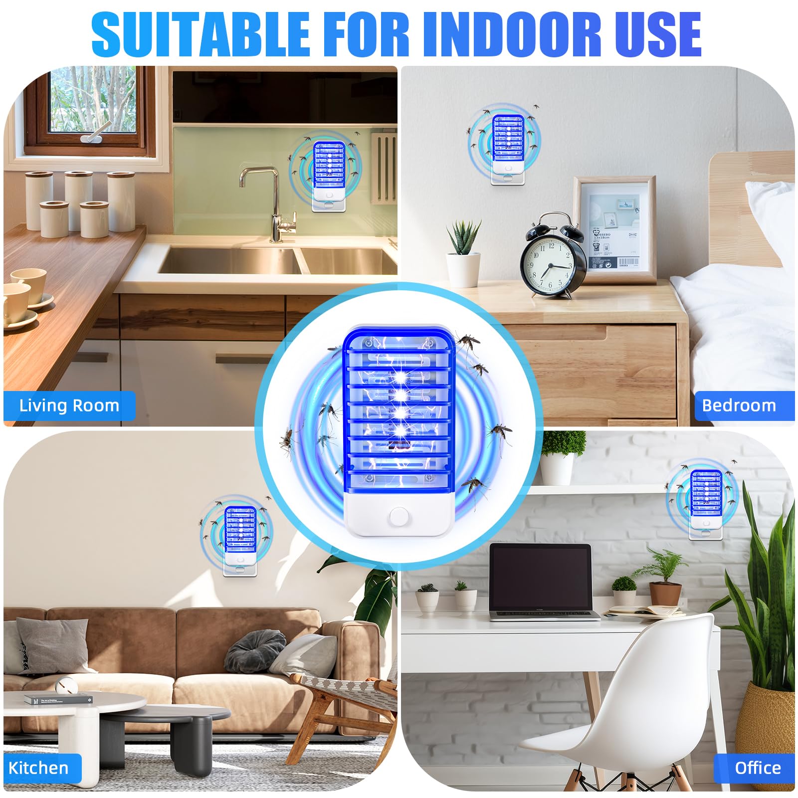JahyElec multi-room coverage with four zappers in a home.