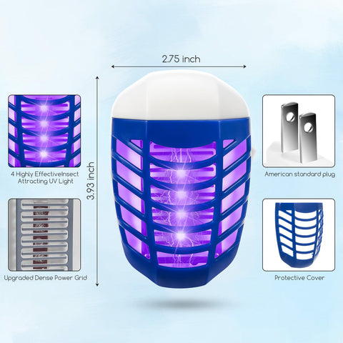 JahyElec silent odorless operation zapper for quiet indoor use.