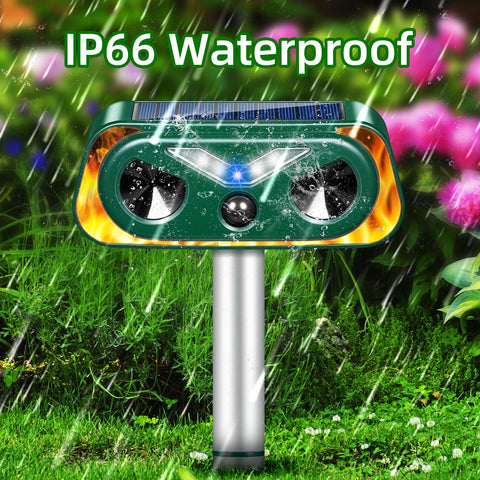 JahyElec IP66 waterproof housing withstands rain and snow for year-round protection.