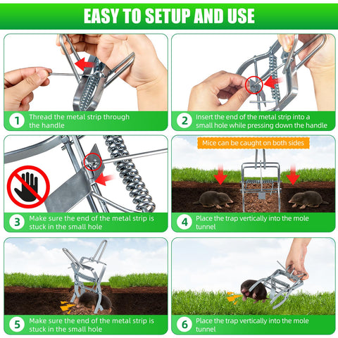 JahyElec trap covered with soil to blend into yard terrain