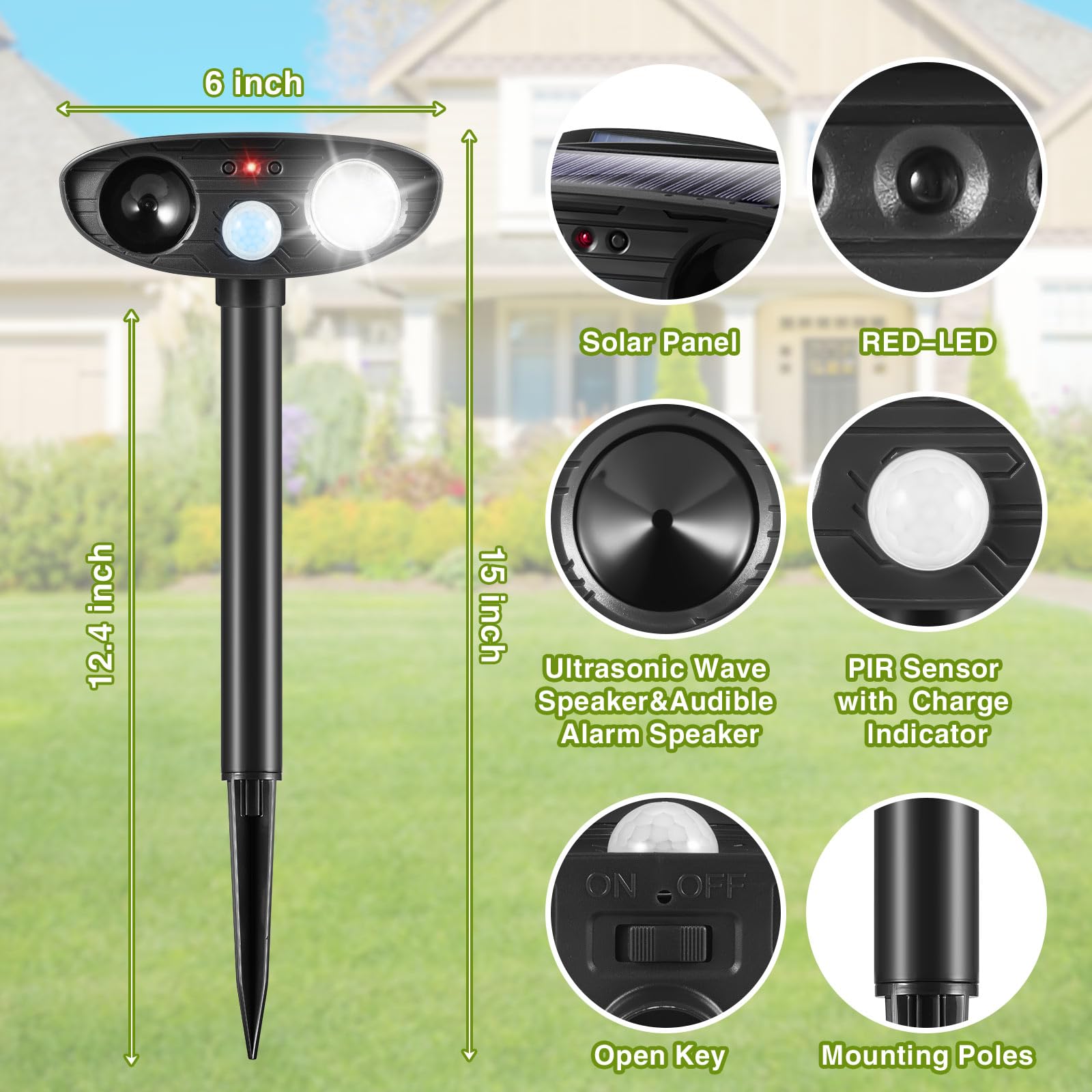 JahyElec humane deterrent avoids poisons or traps