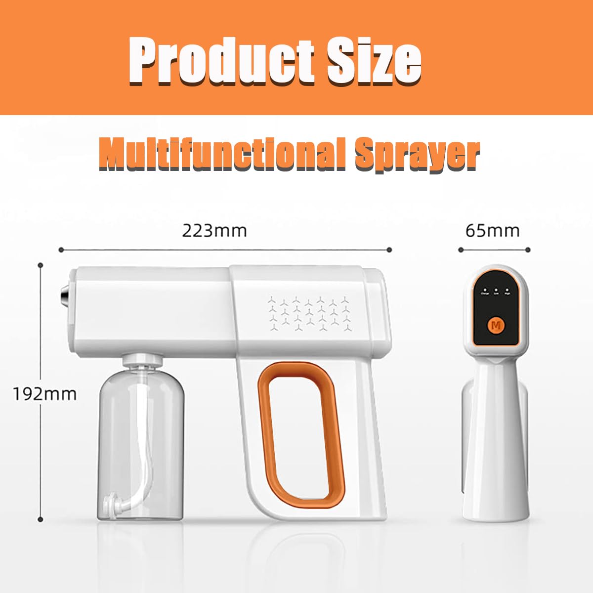 JAJEDS Atomizer 1800mAh battery and 380ml tank for long use and fewer refills.