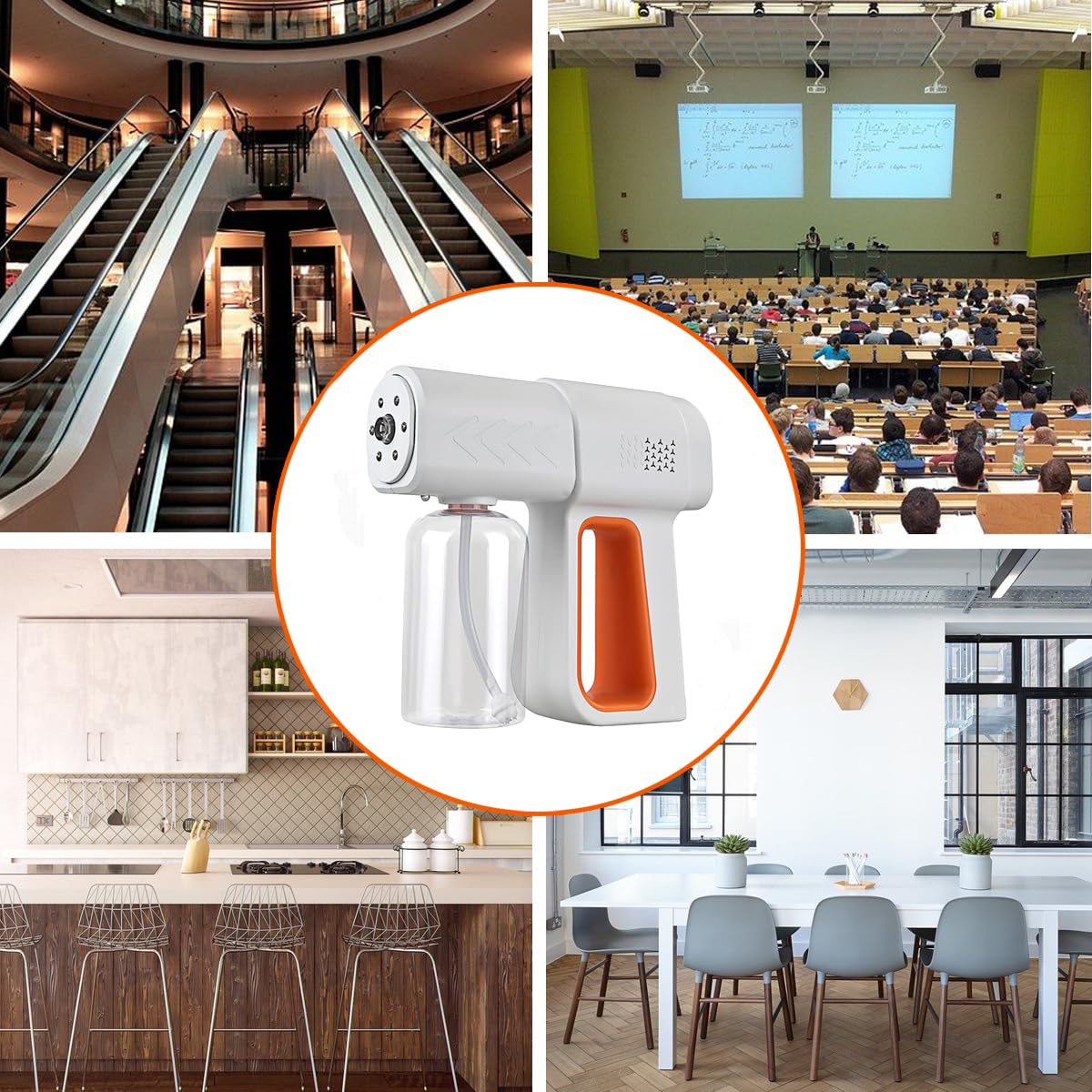 JAJEDS Atomizer portable handheld for home, office, salon, or car use.