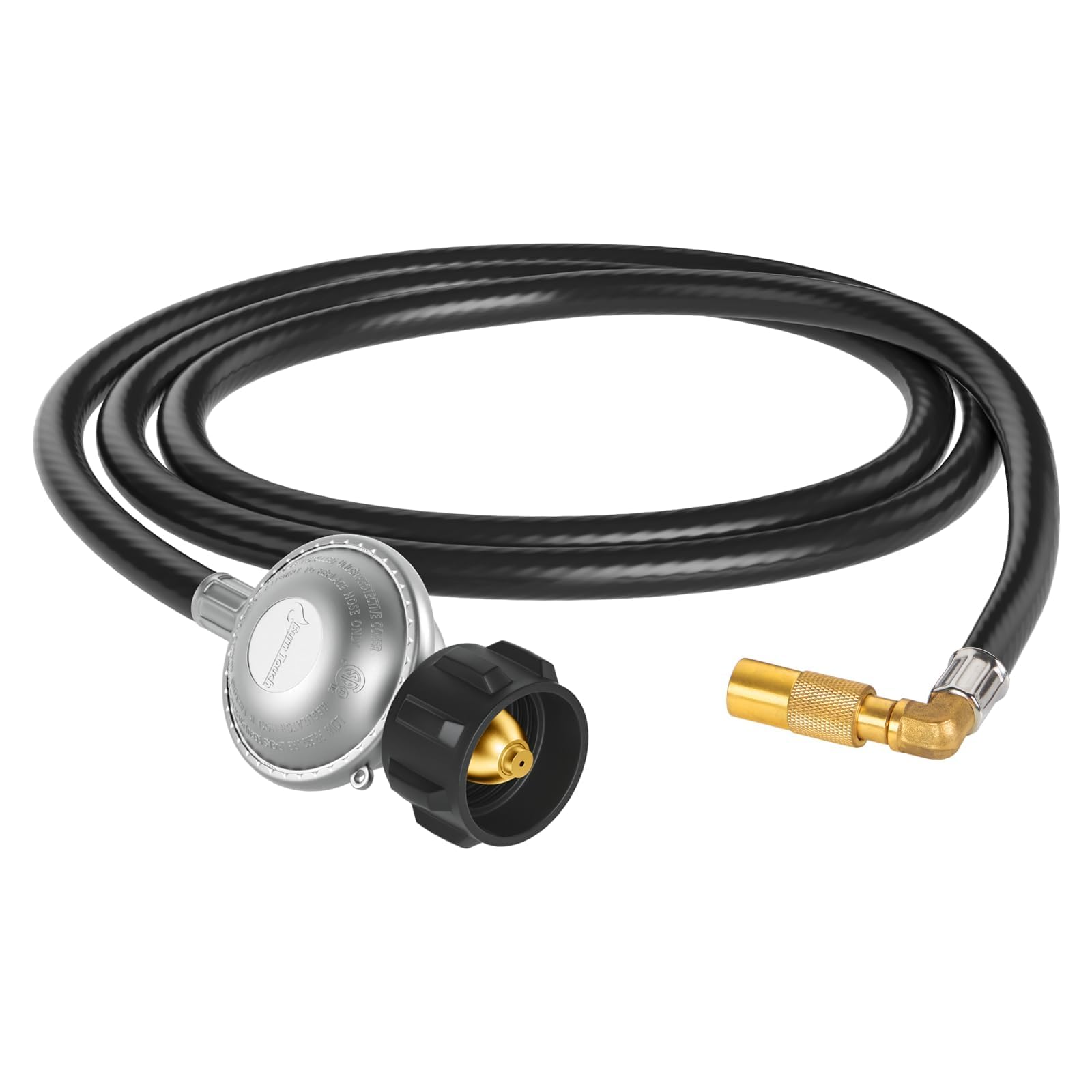 Jakivew 6ft propane hose with 90° elbow for Blackstone griddles improves workspace