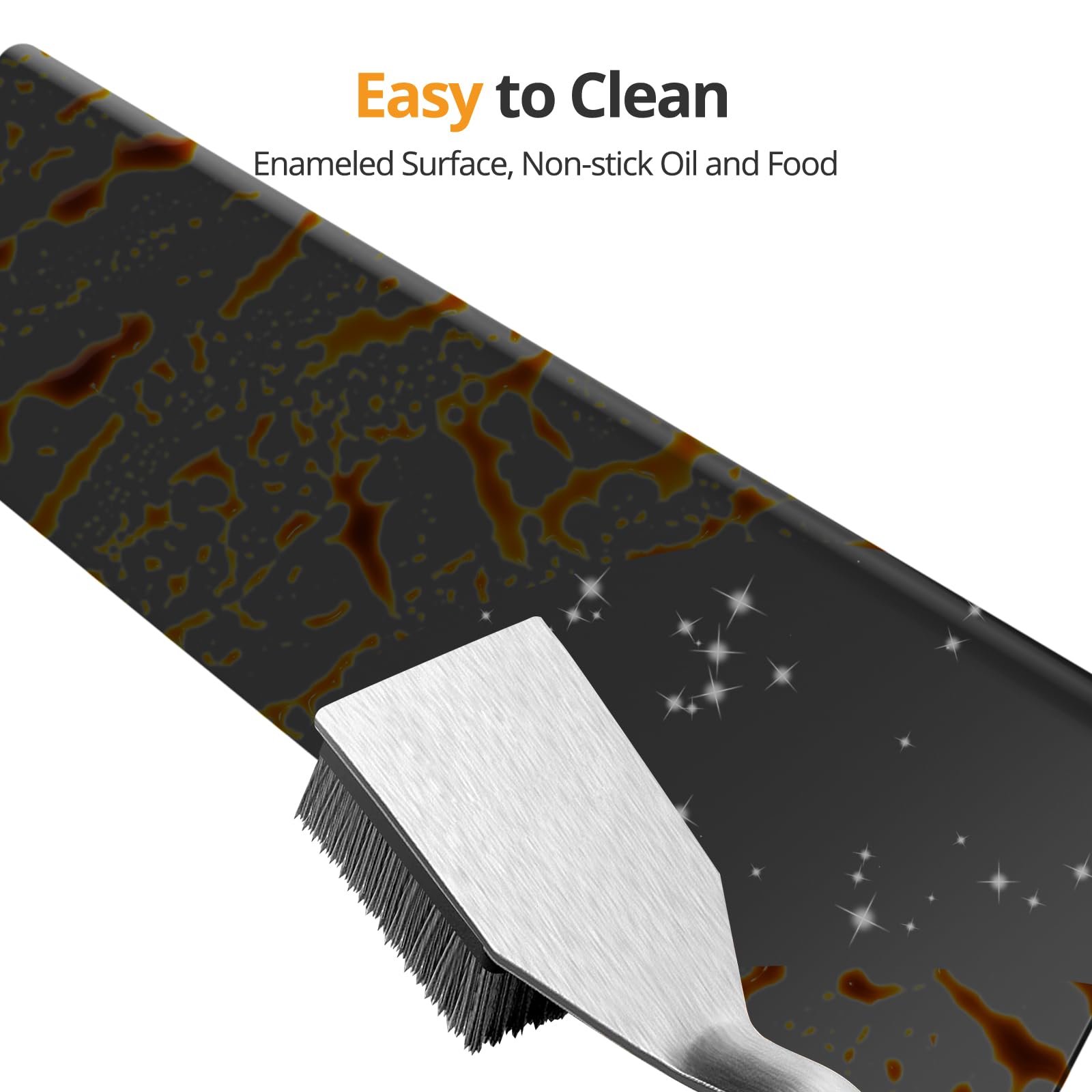 Jakivew even-heat flavorizer promotes uniform searing and smoky aroma.