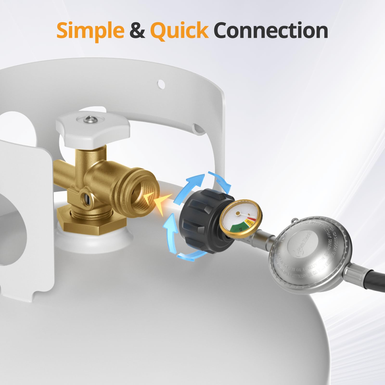 Jakivew 3/8-inch flare connector enables easy setup