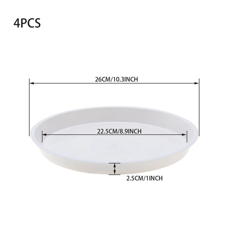 JAKOUE drainage-grid saucer promotes airflow to keep plant roots healthy.