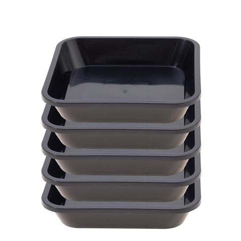 JAKOUE durable plastic plant saucer shows sturdy, long-lasting construction for indoor and outdoor use.