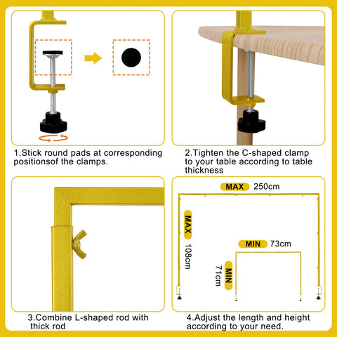 JALANCY table arch stand with rust-resistant finish for outdoor use