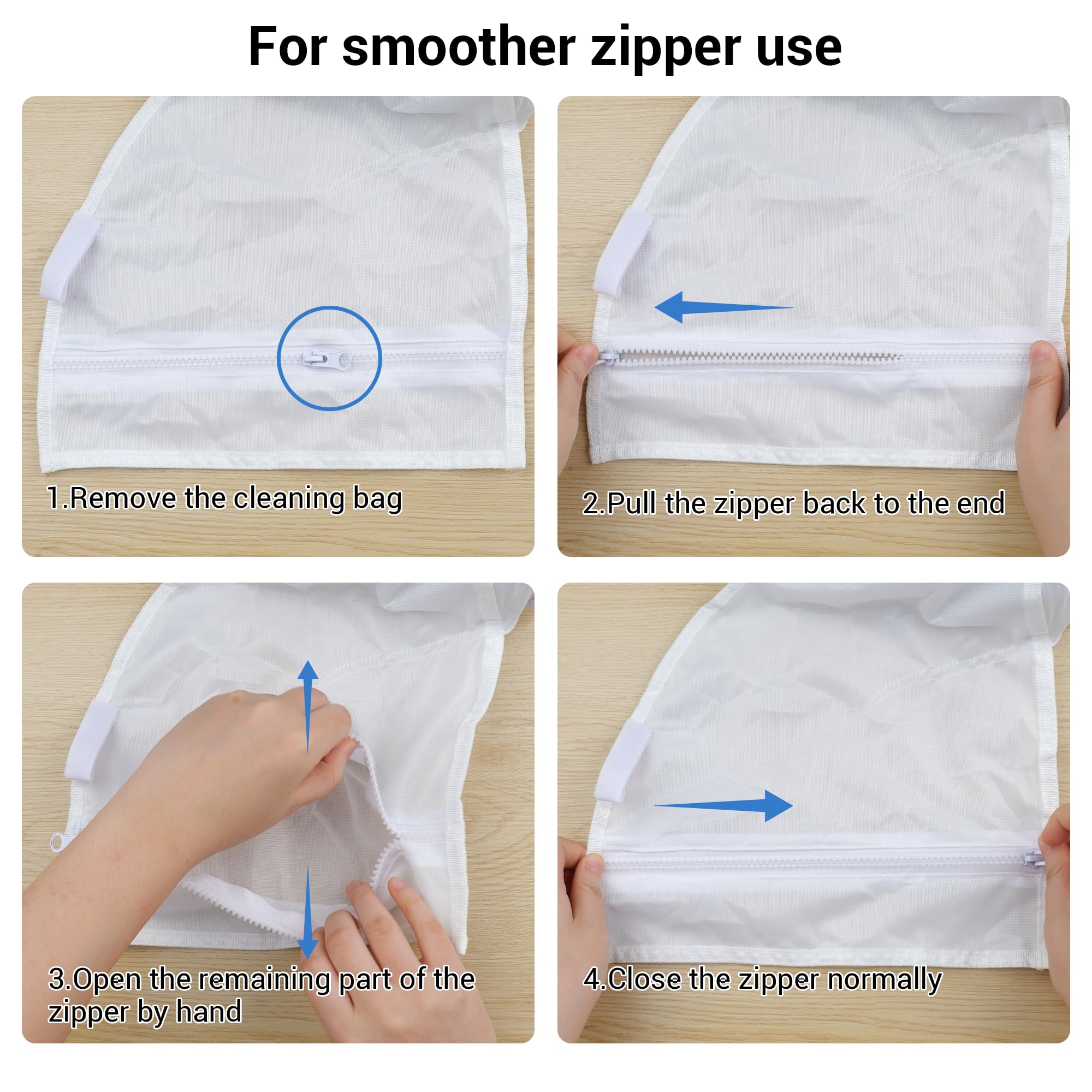 JamBer easy-on easy-off pool bag with sturdy hooks for quick swaps