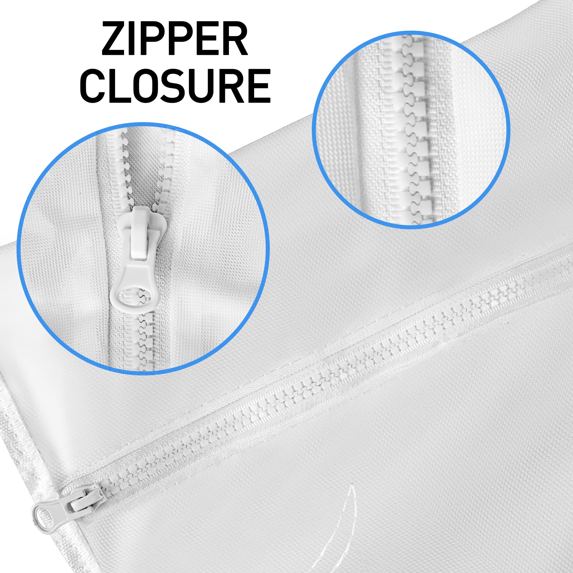 JamBer pool cleaner bag with wide zipper opening for easy debris disposal