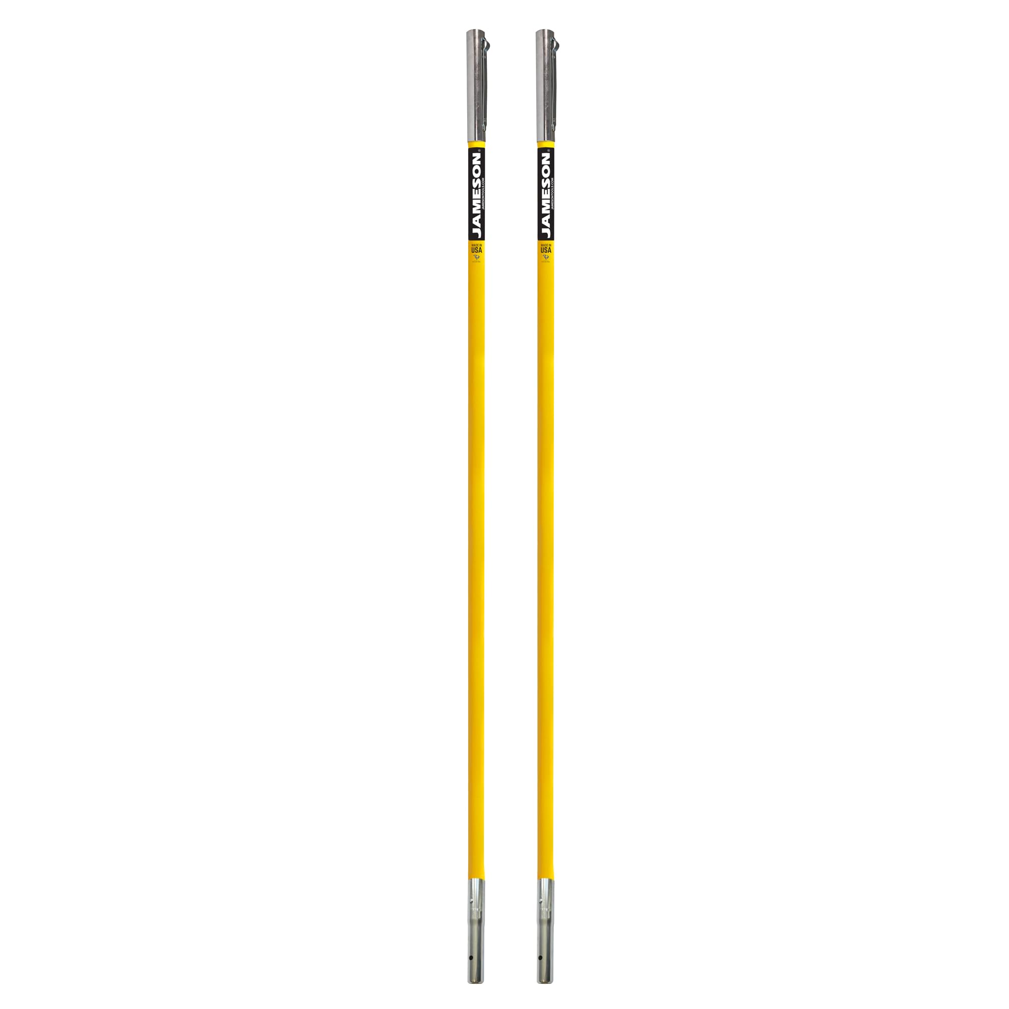 Jameson FG-Series 6-Foot fiberglass extension pole in use with a saw for elevated pruning