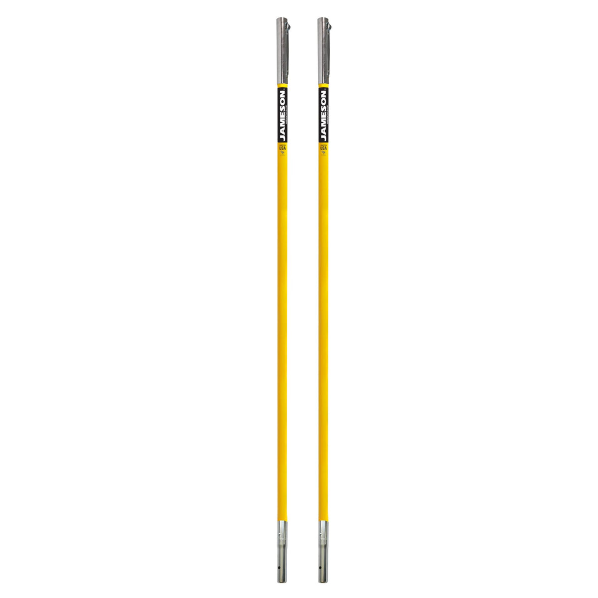 Jameson FG-Series 6-Foot fiberglass extension pole in use with a saw for elevated pruning