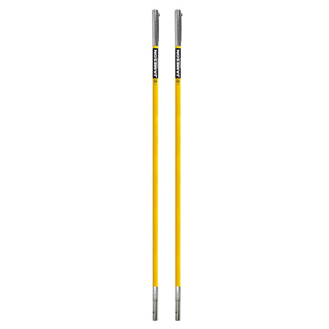 Jameson FG-Series 6-Foot fiberglass extension pole in use with a saw for elevated pruning