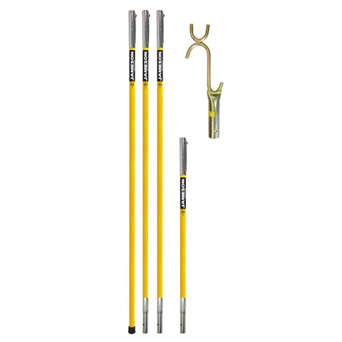 Jameson FG-6-3W base pole ready for sturdy overhead work.