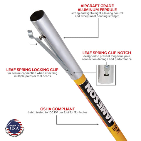 Jameson FG-6-3W extension pole 3ft enables precise positioning.