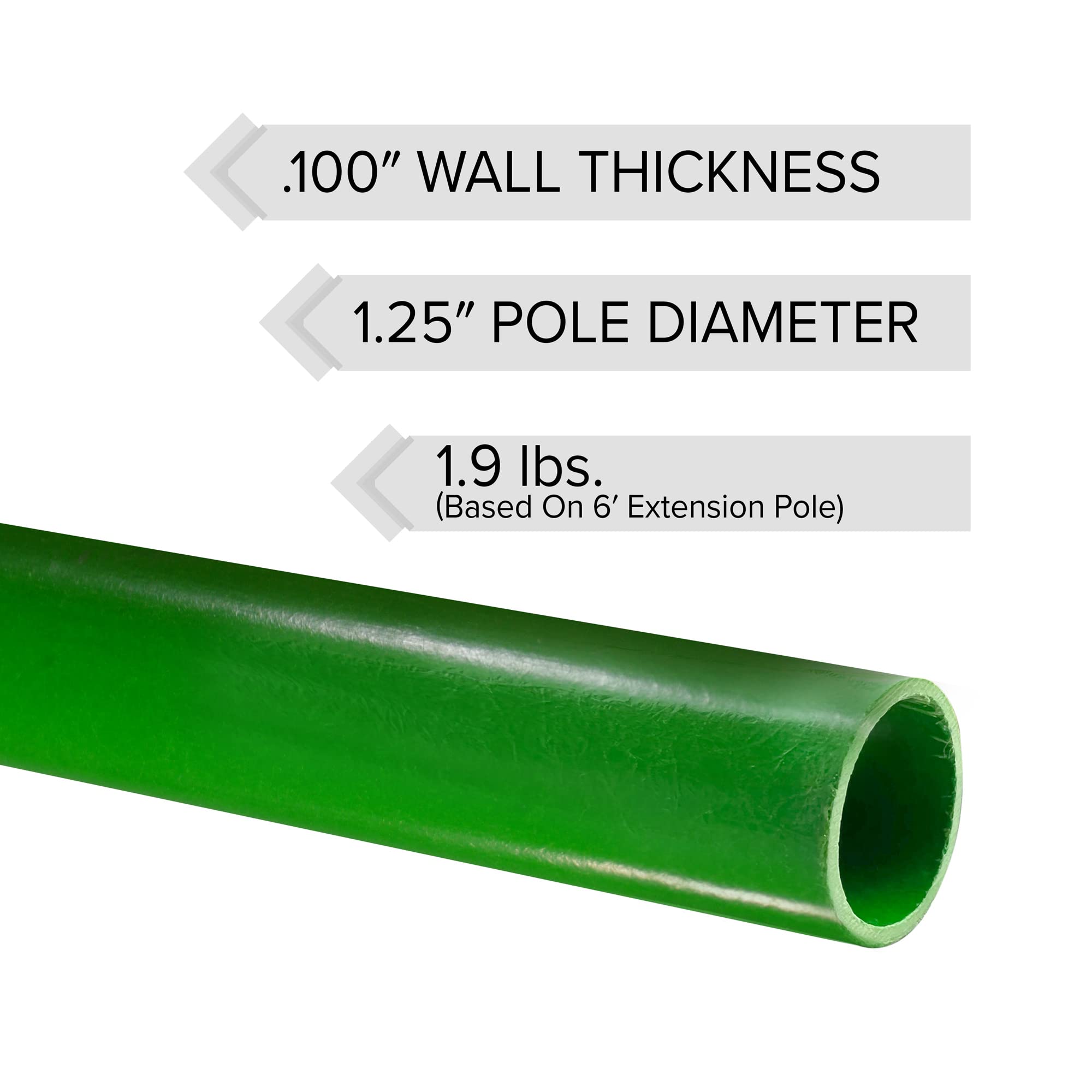 Jameson LS-Series extension pole assembly in use