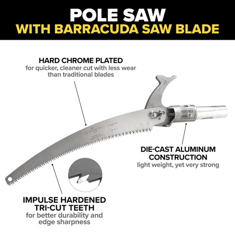 Jameson PS-3FPS1 13-inch Barracuda blade delivers clean cuts.