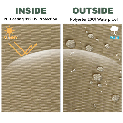 Khaki-colored top with secure-fit design for Oakmont and Pinehurst models.