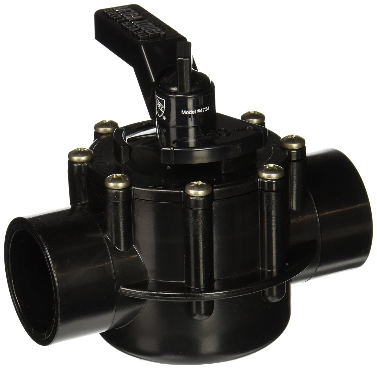 Jandy NeverLube 2-port valve in spa setup—maintenance-free, high-flow performance.