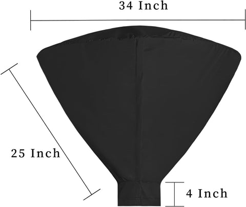 Jannygogo heater cover zipper makes it easy to cover and uncover.