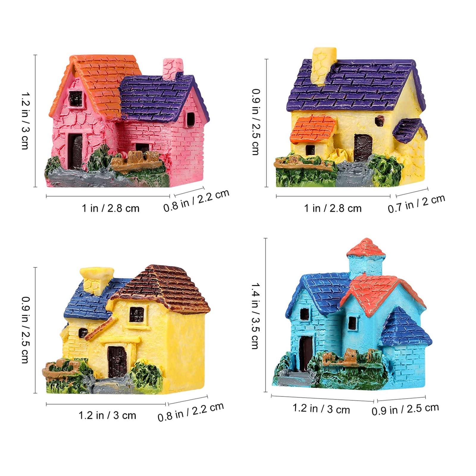 JANOU mini house style B adds charm to pot plants.