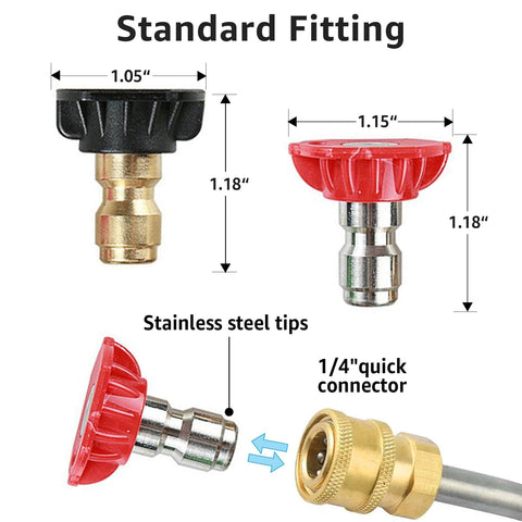 JANSAMN brass soap nozzle enables effective detergent application.