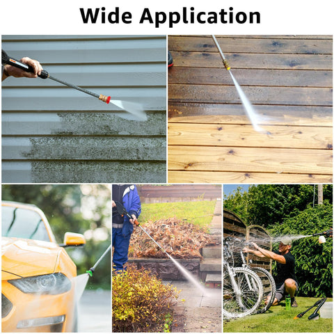JANSAMN 25-degree nozzle balances power and coverage for outdoor tasks.