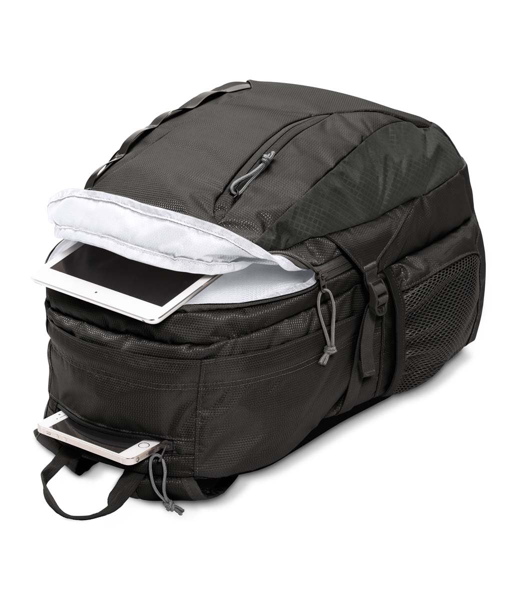 JanSport Agave hydration system sleeve demonstrates flexible packing options.