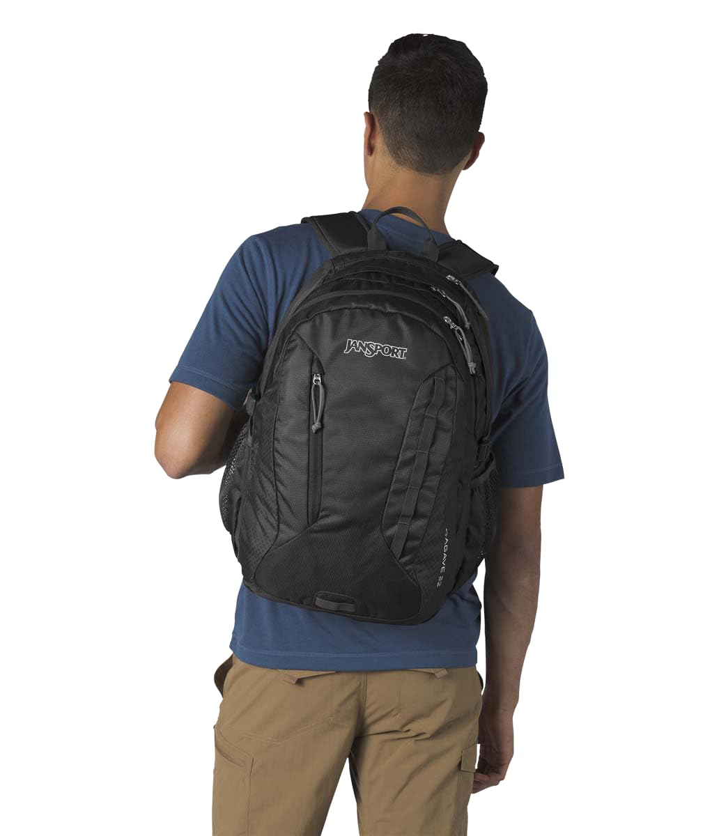 JanSport Agave expandable main compartment offers extra storage space.