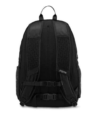 JanSport Agave interior shows laptop sleeve compatible with 15 inch devices.